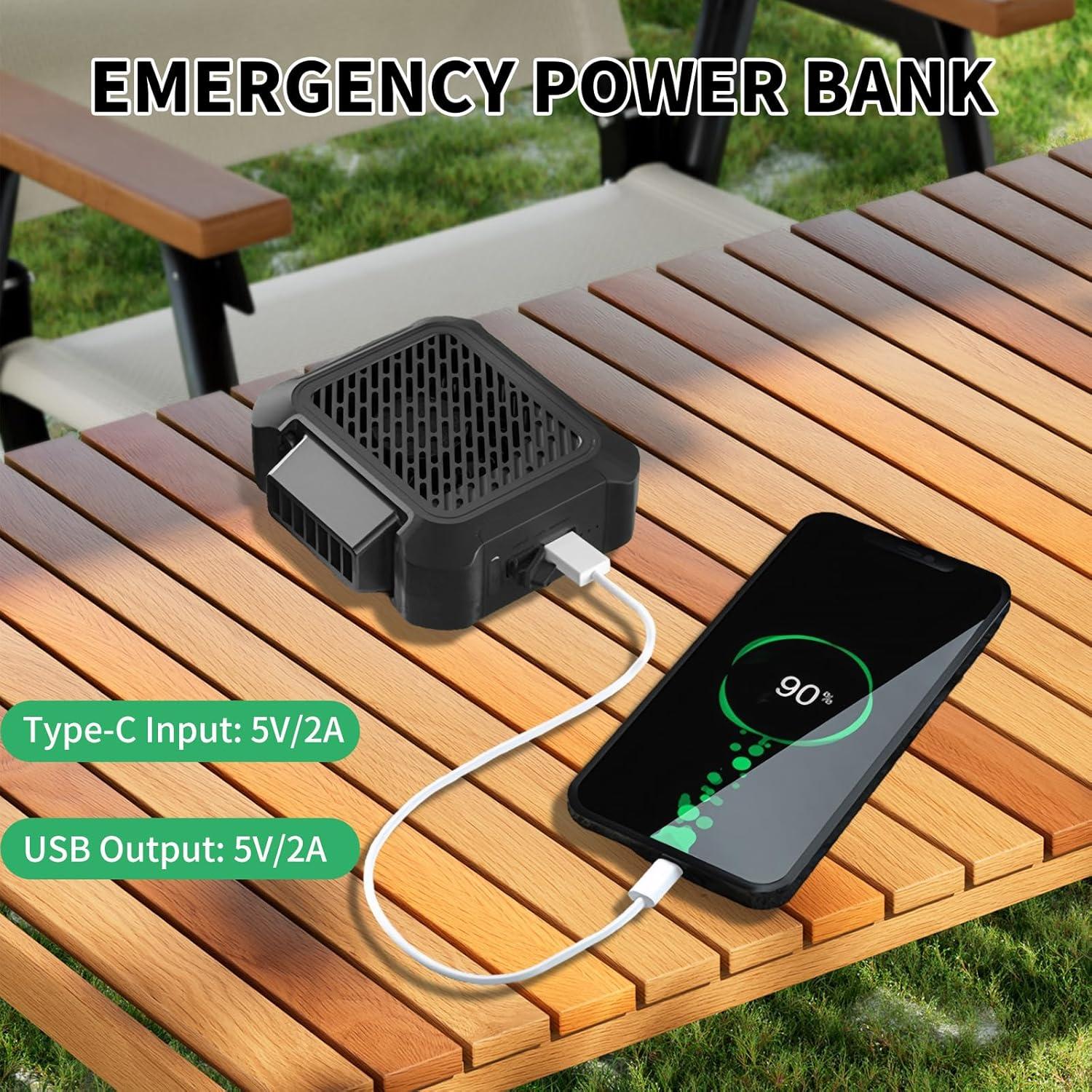 Ventilador Personal Portátil MHEOMTME Recargable 3 Velocidades