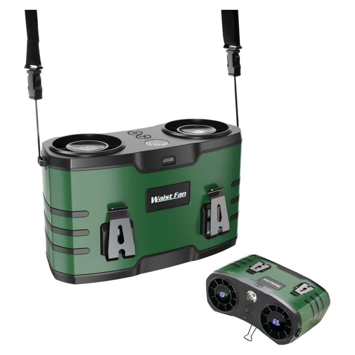 Ventilador de Cintura Portátil WAMOVAL HY-8022 20000mAh 10 Velocidades