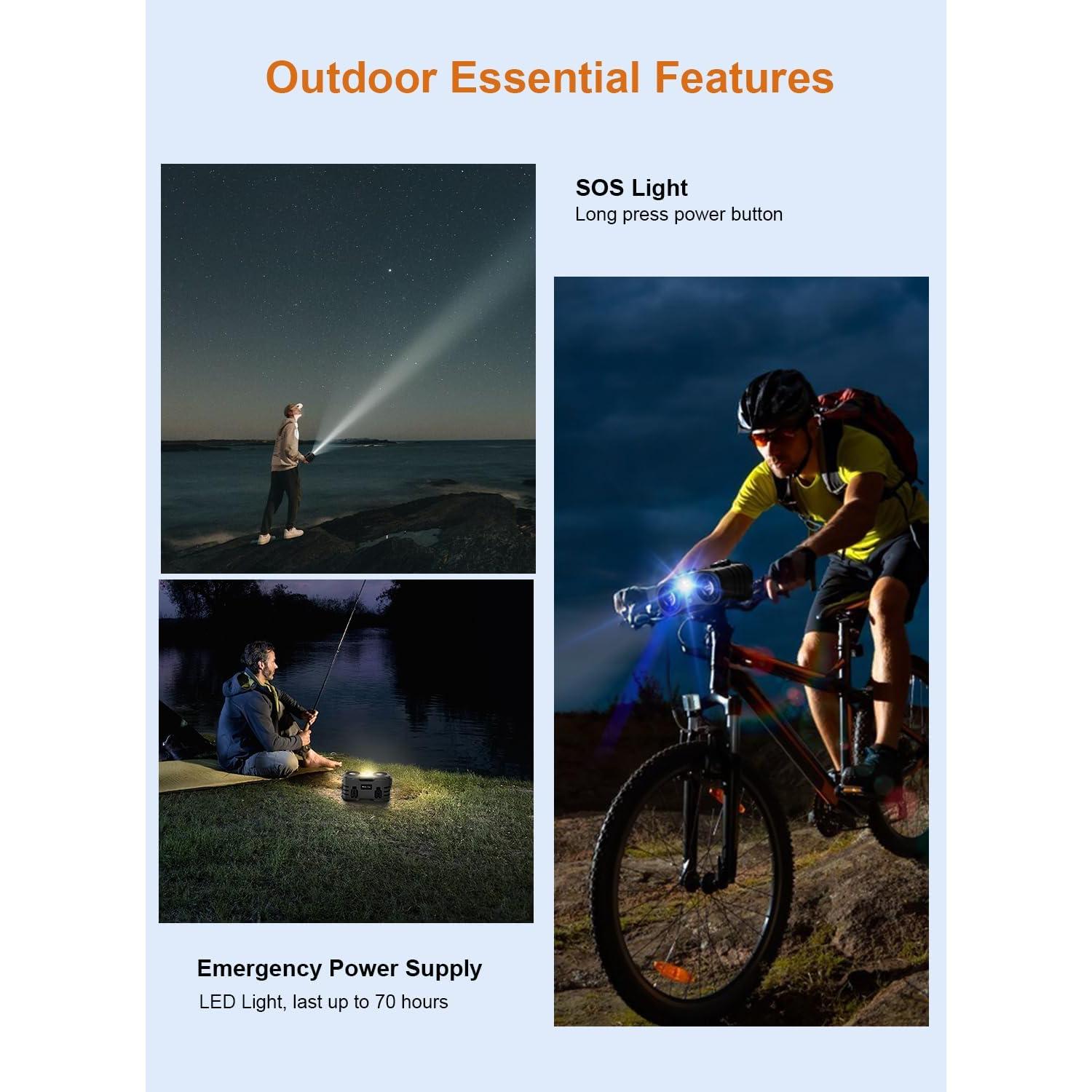 Ventilador Portátil de Cintura Auxemu 20000mAh 10 Velocidades