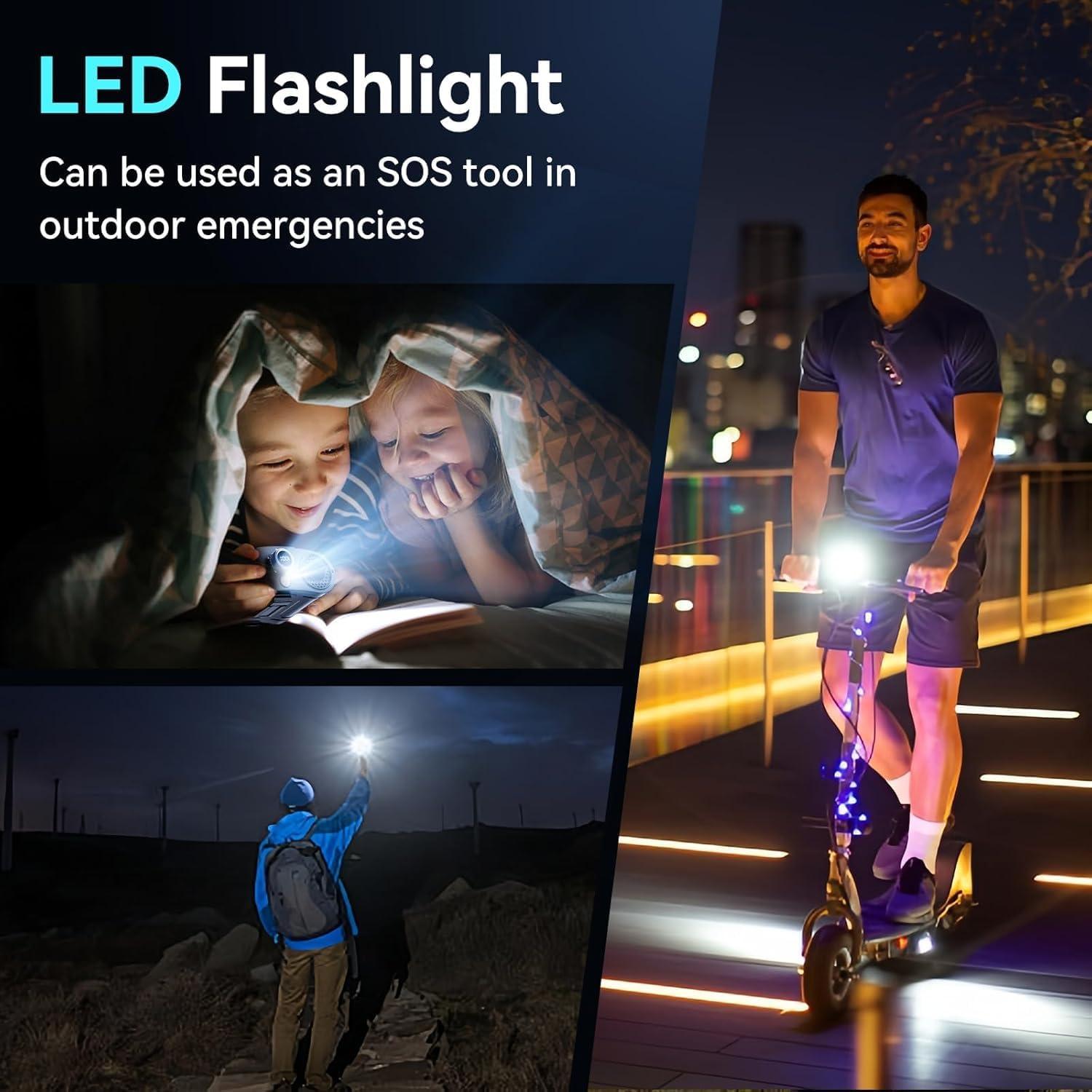 Ventilador Portátil de Cintura Runcasa 25000mAh 100 Velocidades