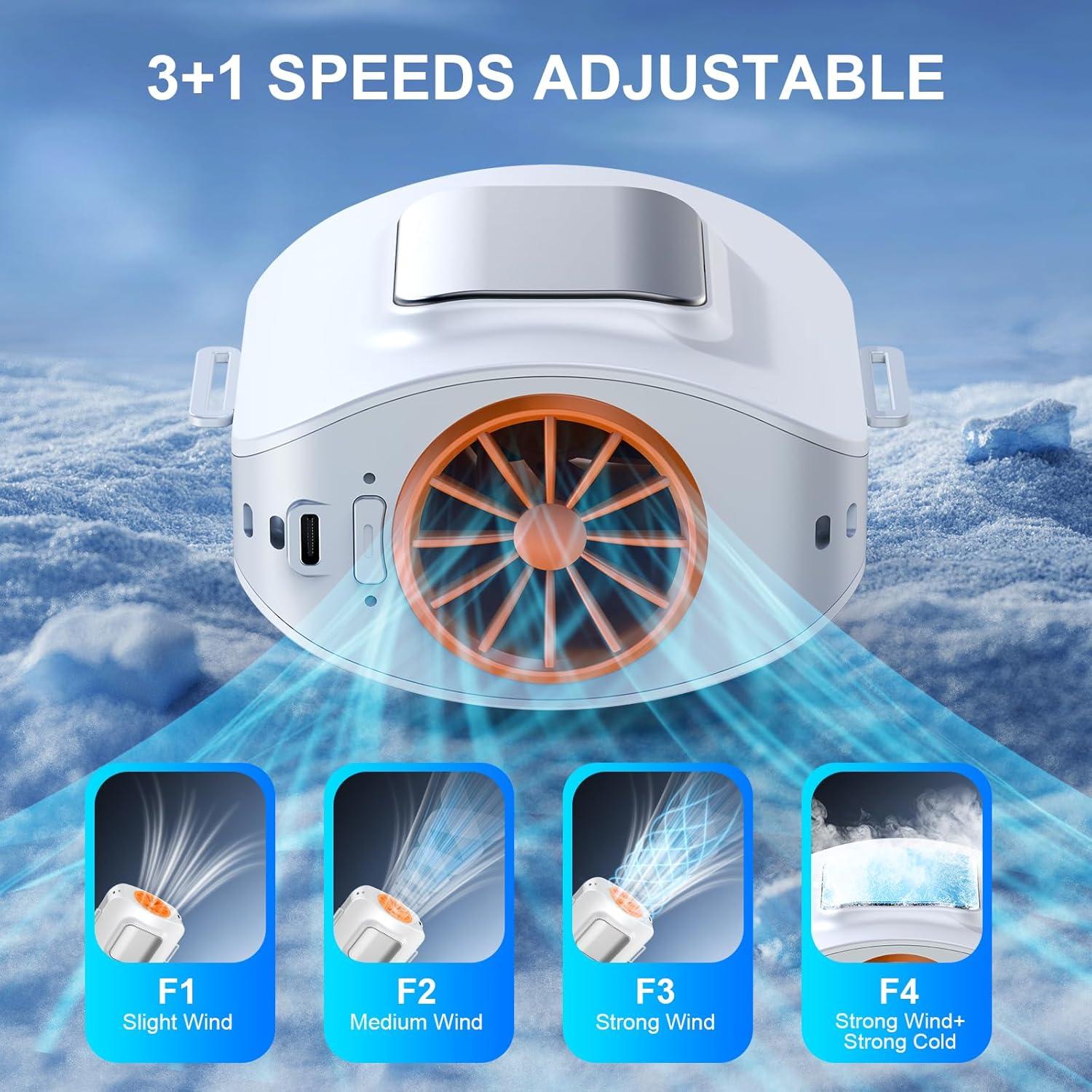 Ventilador de Cintura Portátil FUGUIFA 10000 mAh 3 Velocidades