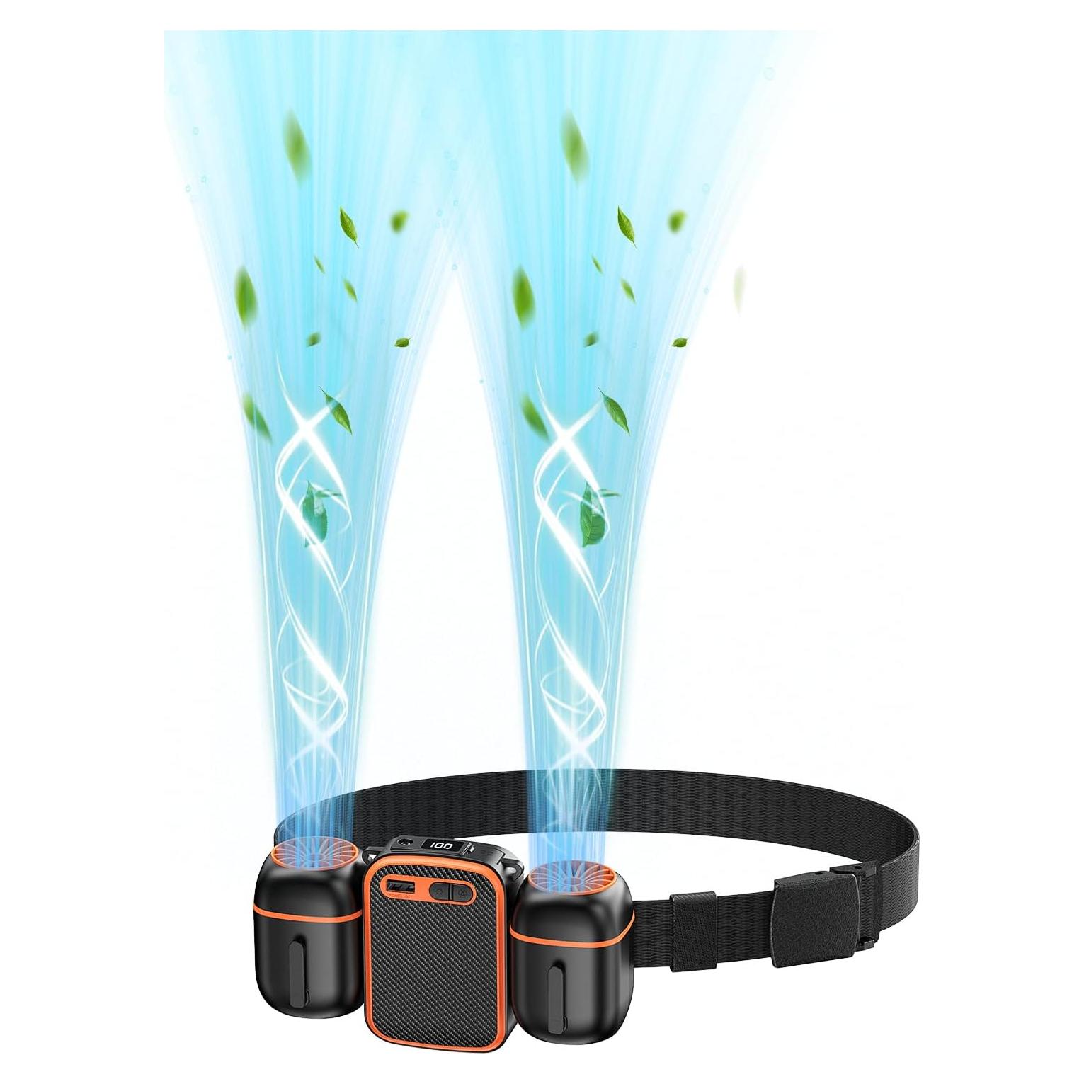 Ventilador Portátil de Cuello Dogean 2025 Doble Enfriamiento