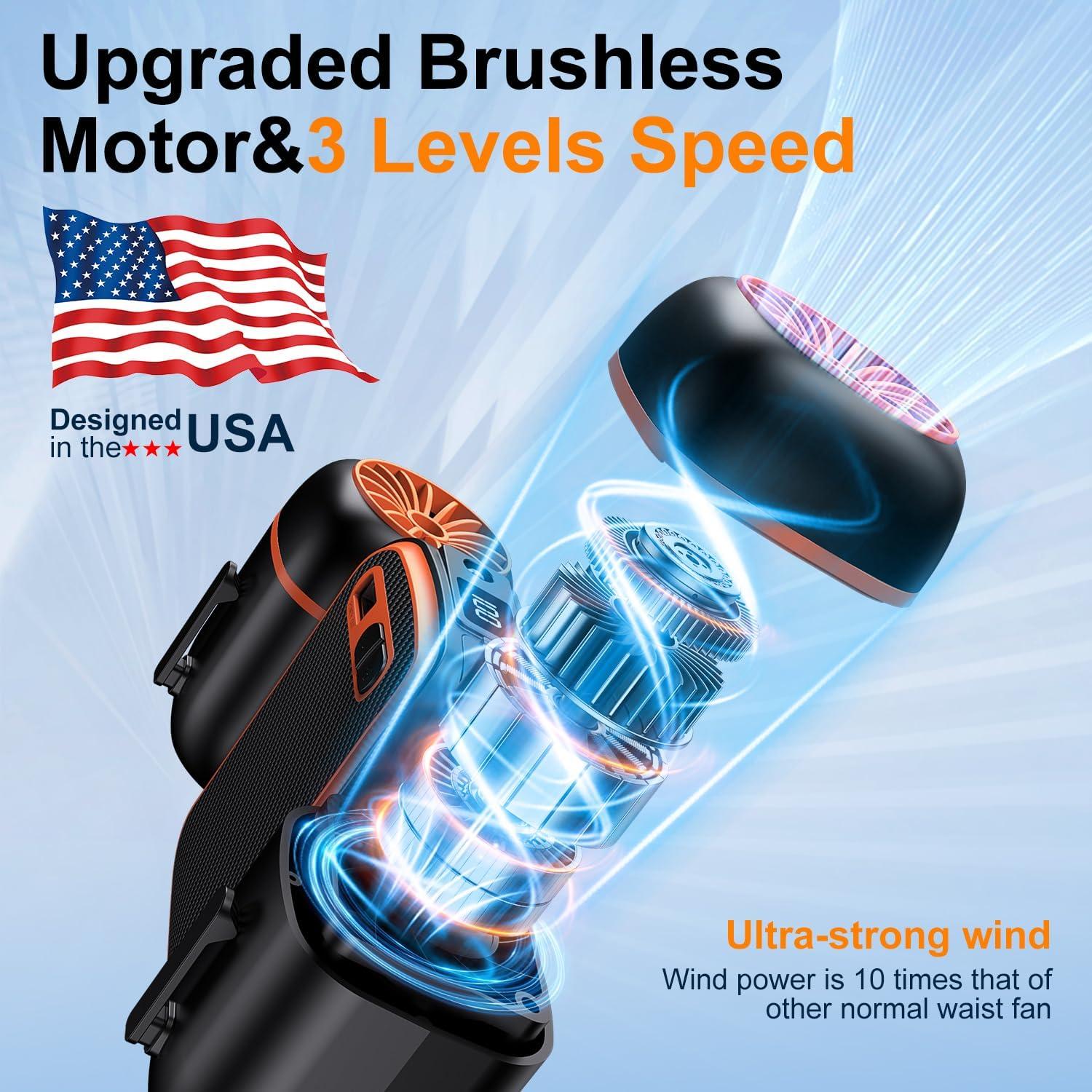 Ventilador Portátil de Cuello Dogean 2025 Doble Enfriamiento