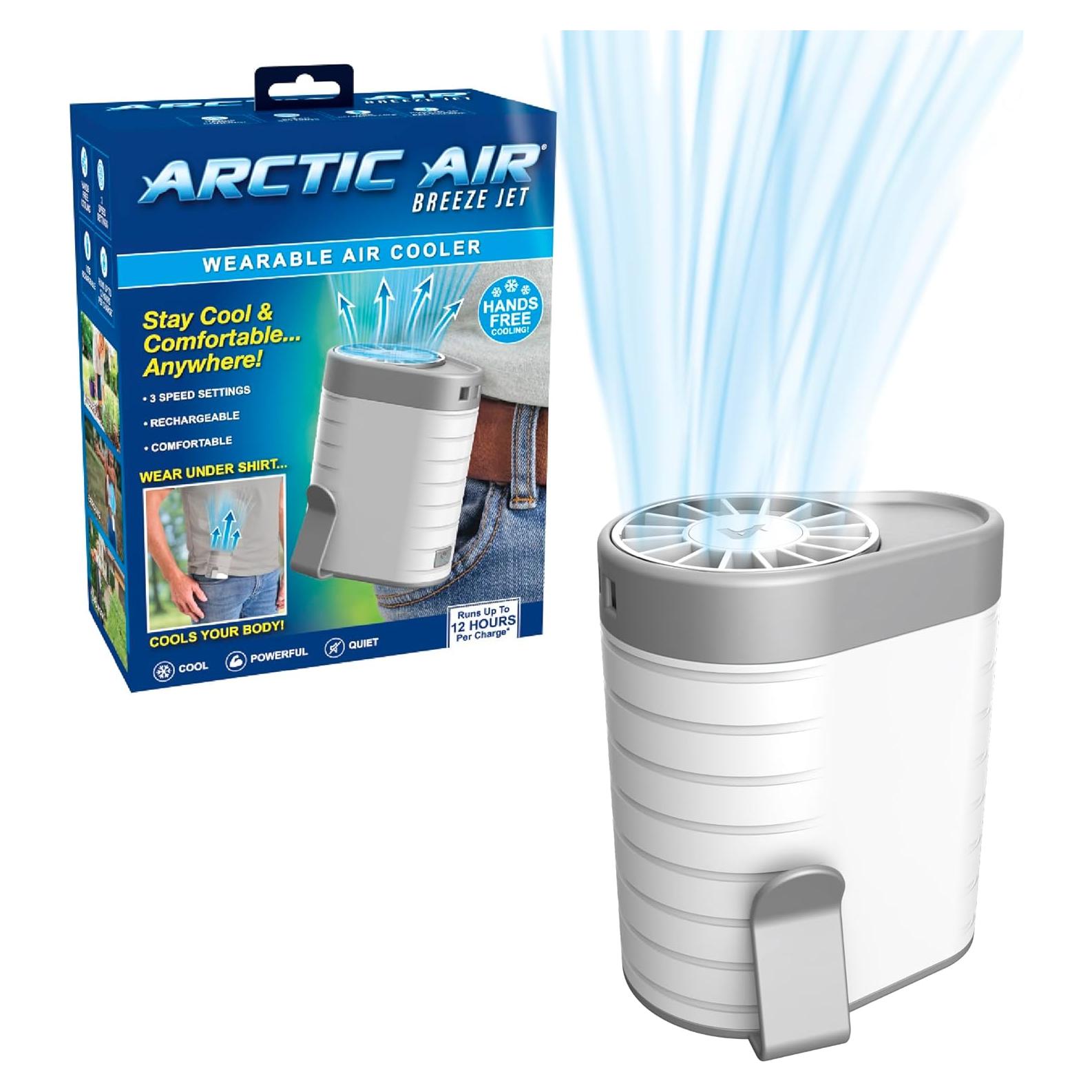 Ventilador Portátil Recargable Arctic Air Breeze Jet 3 Velocidades