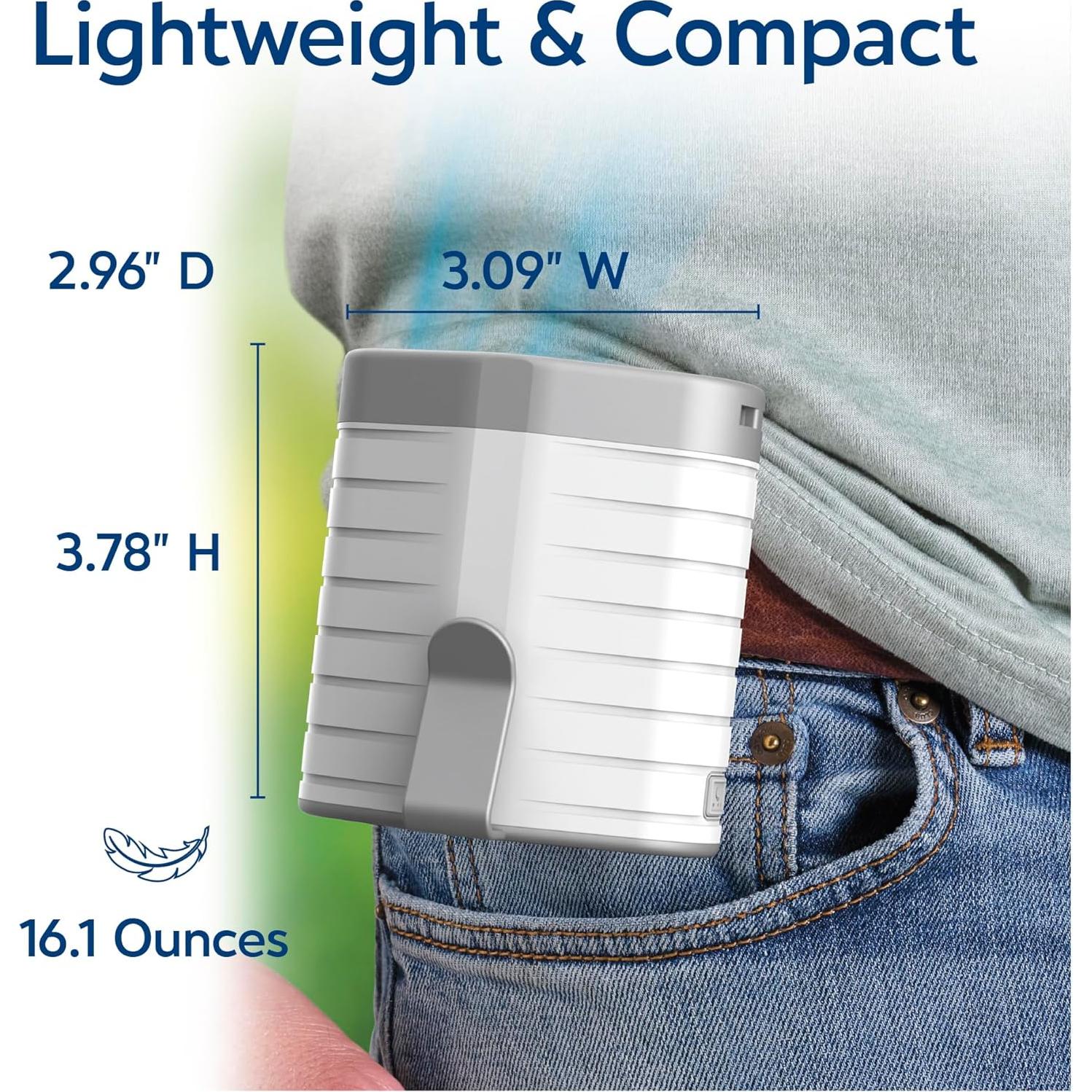 Ventilador Portátil Recargable Arctic Air Breeze Jet 3 Velocidades
