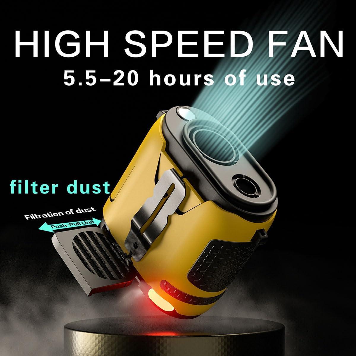 Ventilador de Cintura Portátil Naibrxh 2025 Recargable 5 Velocidades