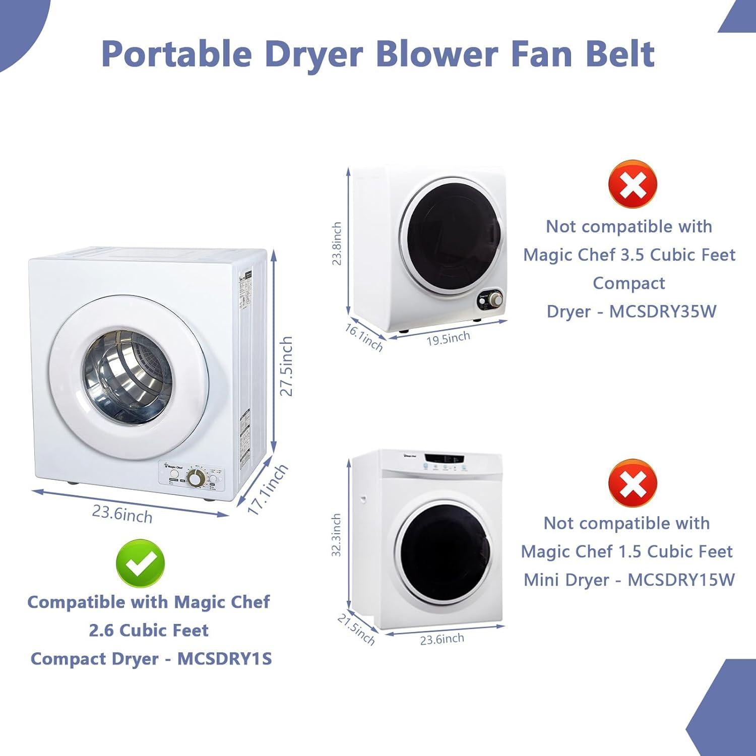 Correa de Ventilador de Soplado R&DOG para Secador Magic Chef