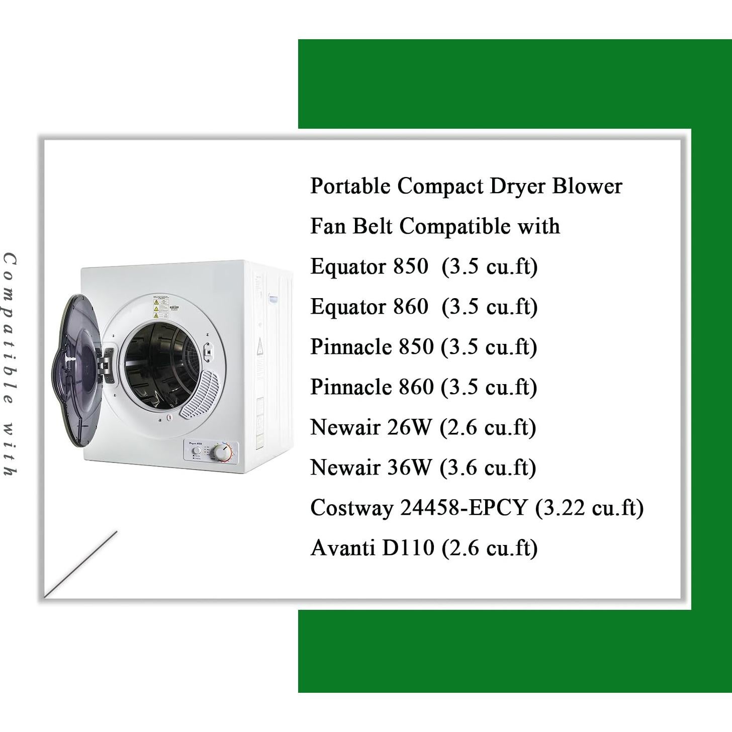 Correa Ventilador Secador Portátil SHEJIO 24458-EPCY Compatible