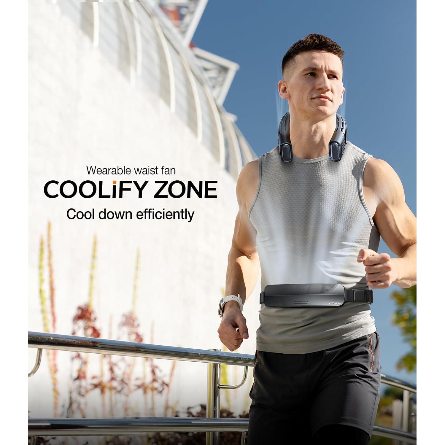 Ventilador Portátil de Cintura TORRAS COOLIFY ZONE 4000mAh