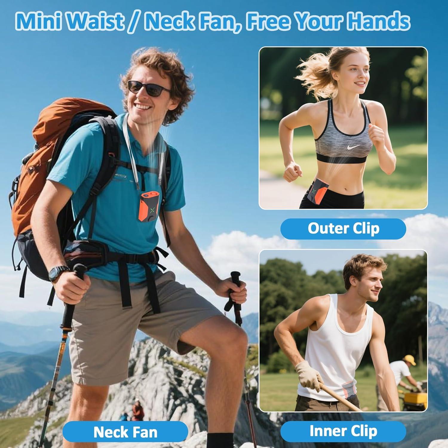 Mini Ventilador Portátil Fotgear G400 Clip de Cintura 4500mAh