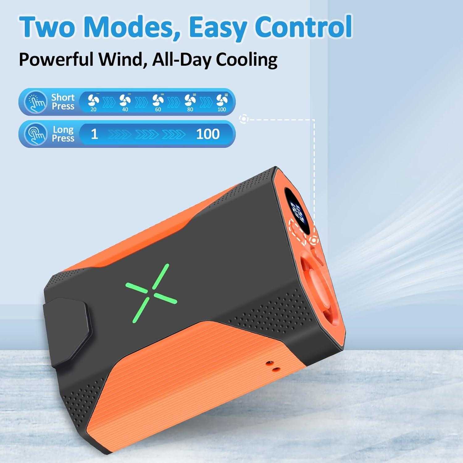 Mini Ventilador Portátil Fotgear G400 Clip de Cintura 4500mAh