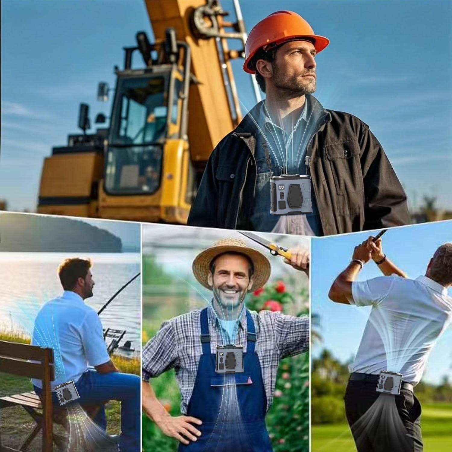 Ventilador Portátil Beefull YH-F099 10000mAh 40H Gris