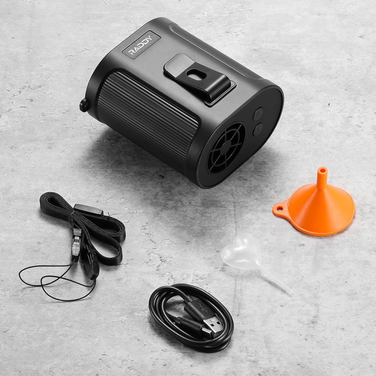 Ventilador Portátil Raddy CF6 con Neblina Refrescante 5 Velocidades