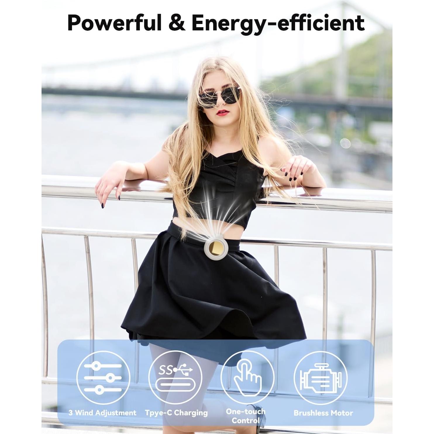 Ventilador Mini Silencioso Portátil Clip Genérico 3 Velocidades