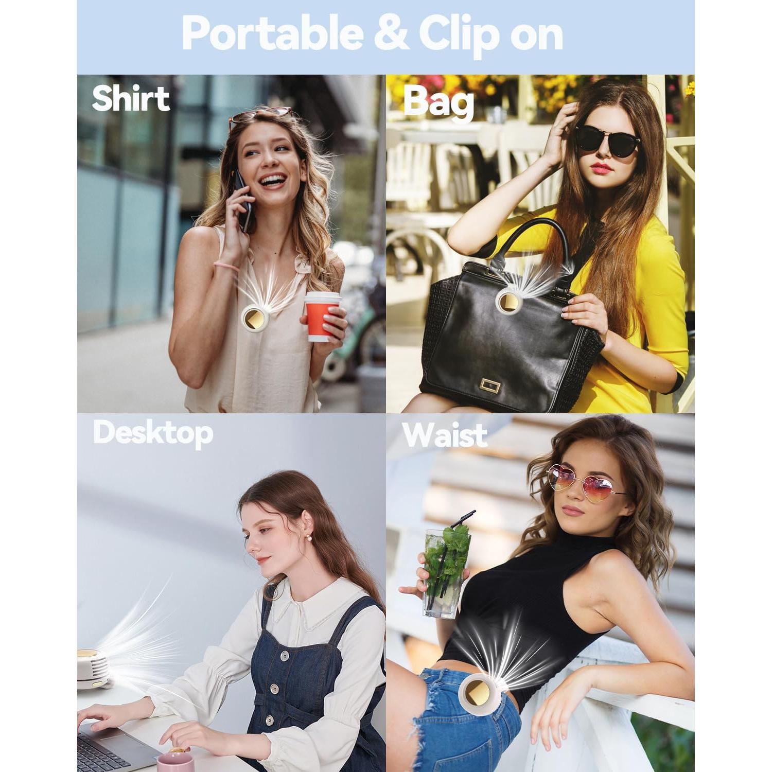 Ventilador Mini Silencioso Portátil Clip Genérico 3 Velocidades