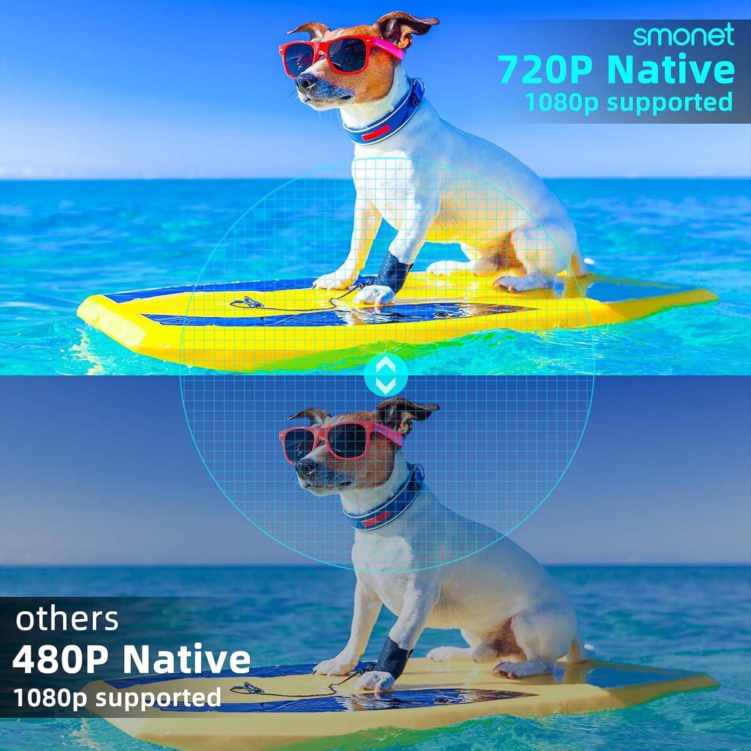 Proyector HD 1080P SMONET 7500 Lúmenes Mini Portátil