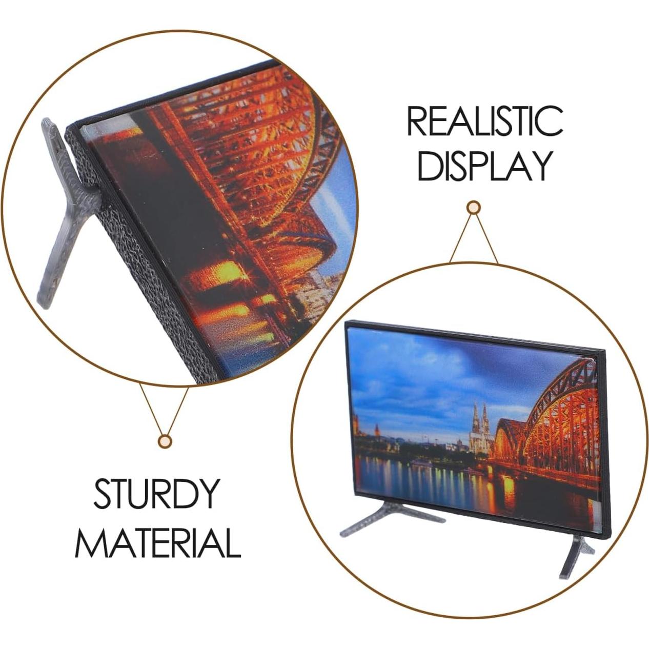 Televisión Miniatura MAGICLULU para Casa de Muñecas 5.90x5.50 cm