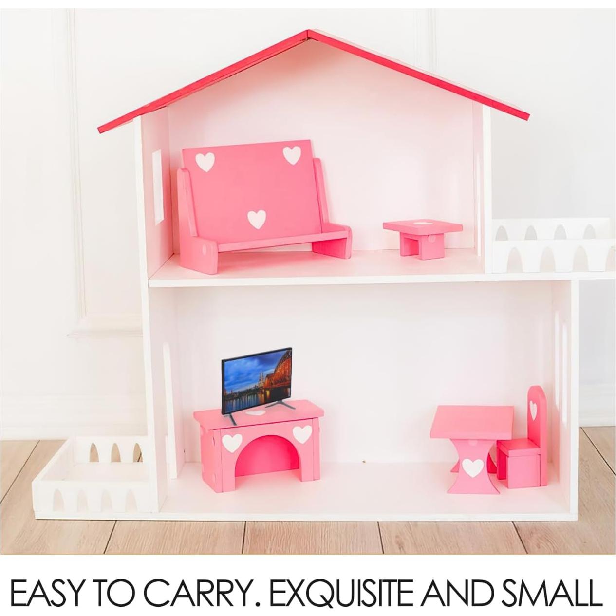 Televisión Miniatura MAGICLULU para Casa de Muñecas 5.90x5.50 cm