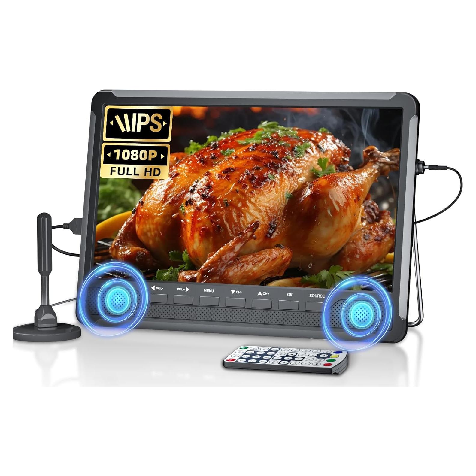 Televisor Portátil Desobry 10.5" HD IPS con HDMI y RCA