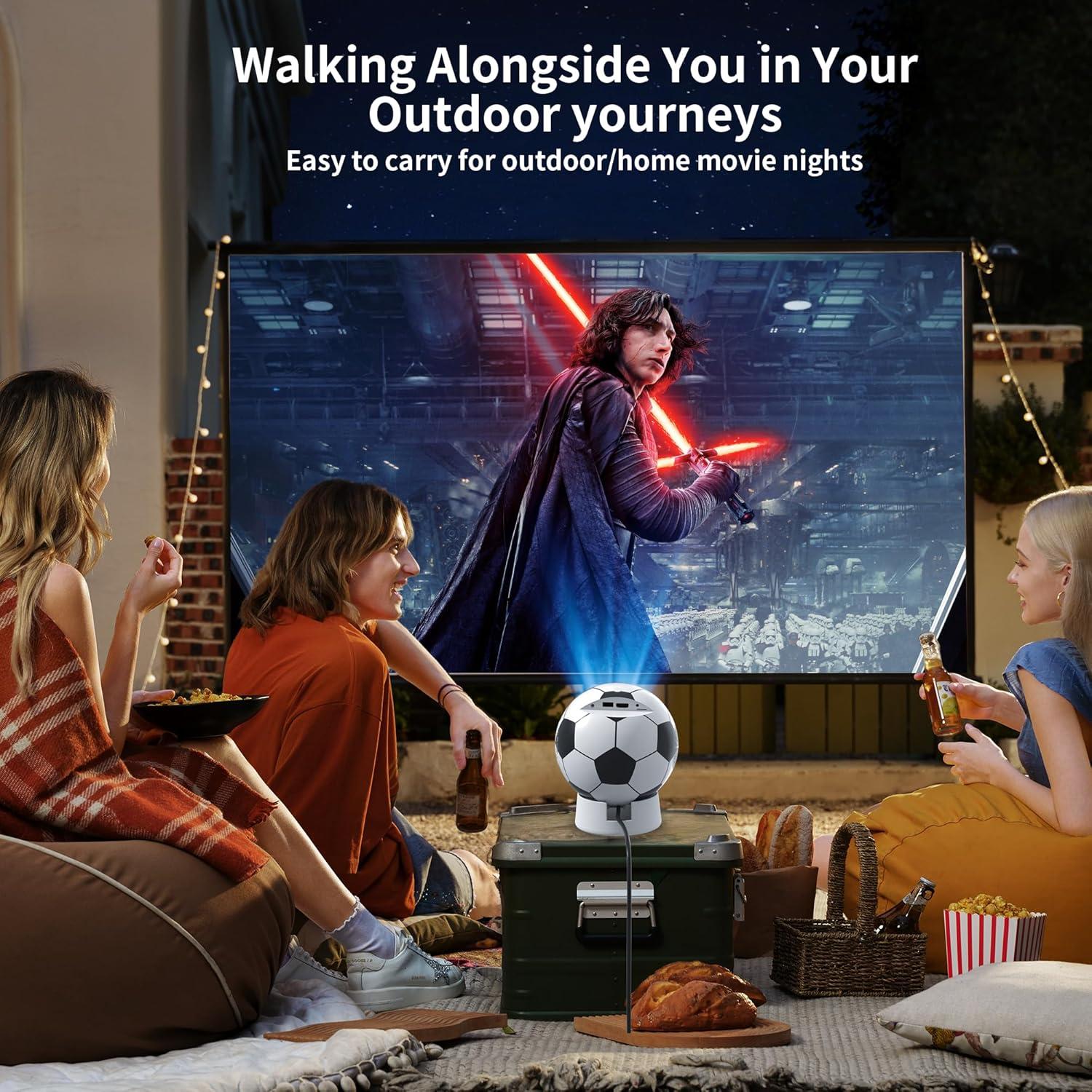 Mini Proyector Enoecsy WiFi Bluetooth 1080P Portátil 1kg