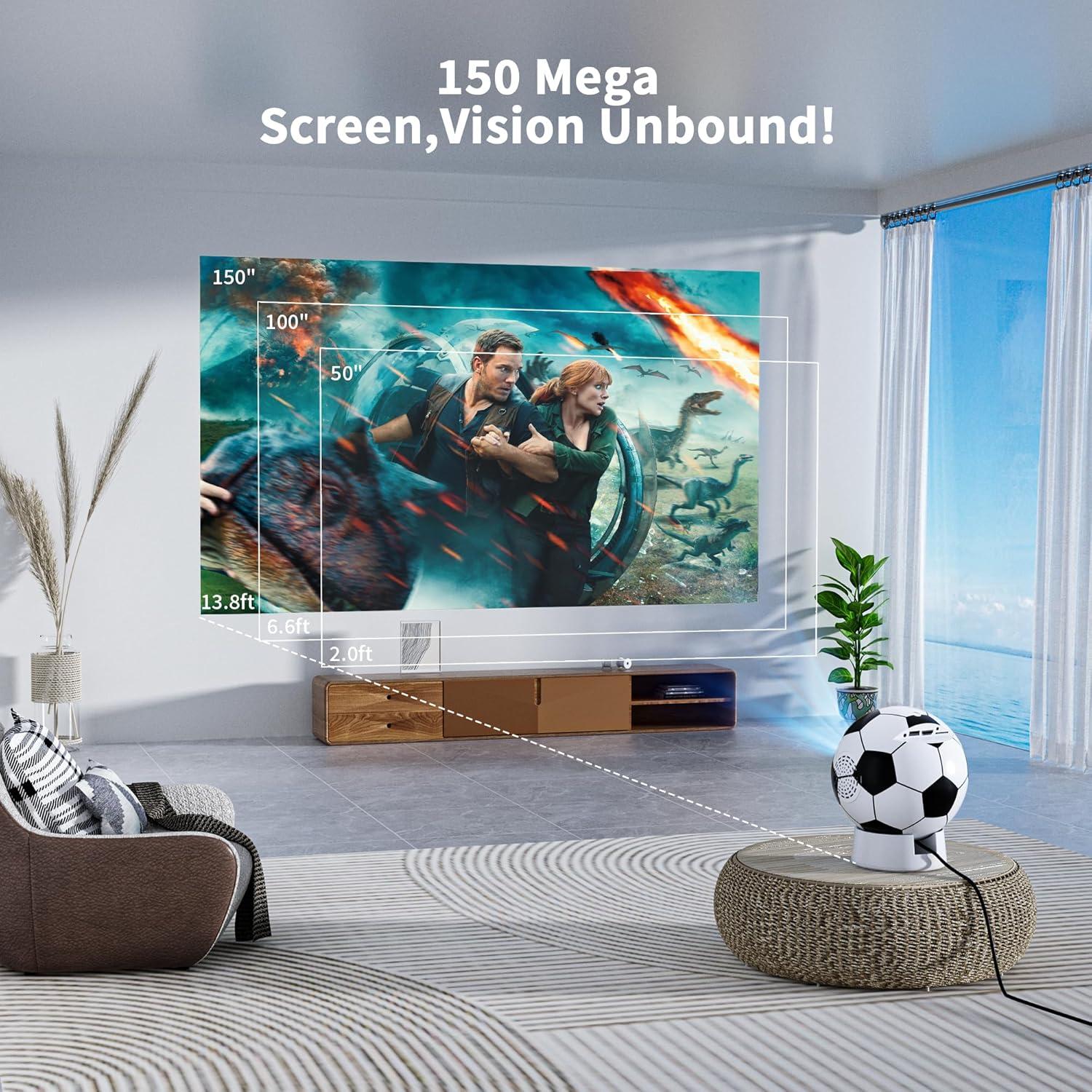 Mini Proyector Enoecsy WiFi Bluetooth 1080P Portátil 1kg