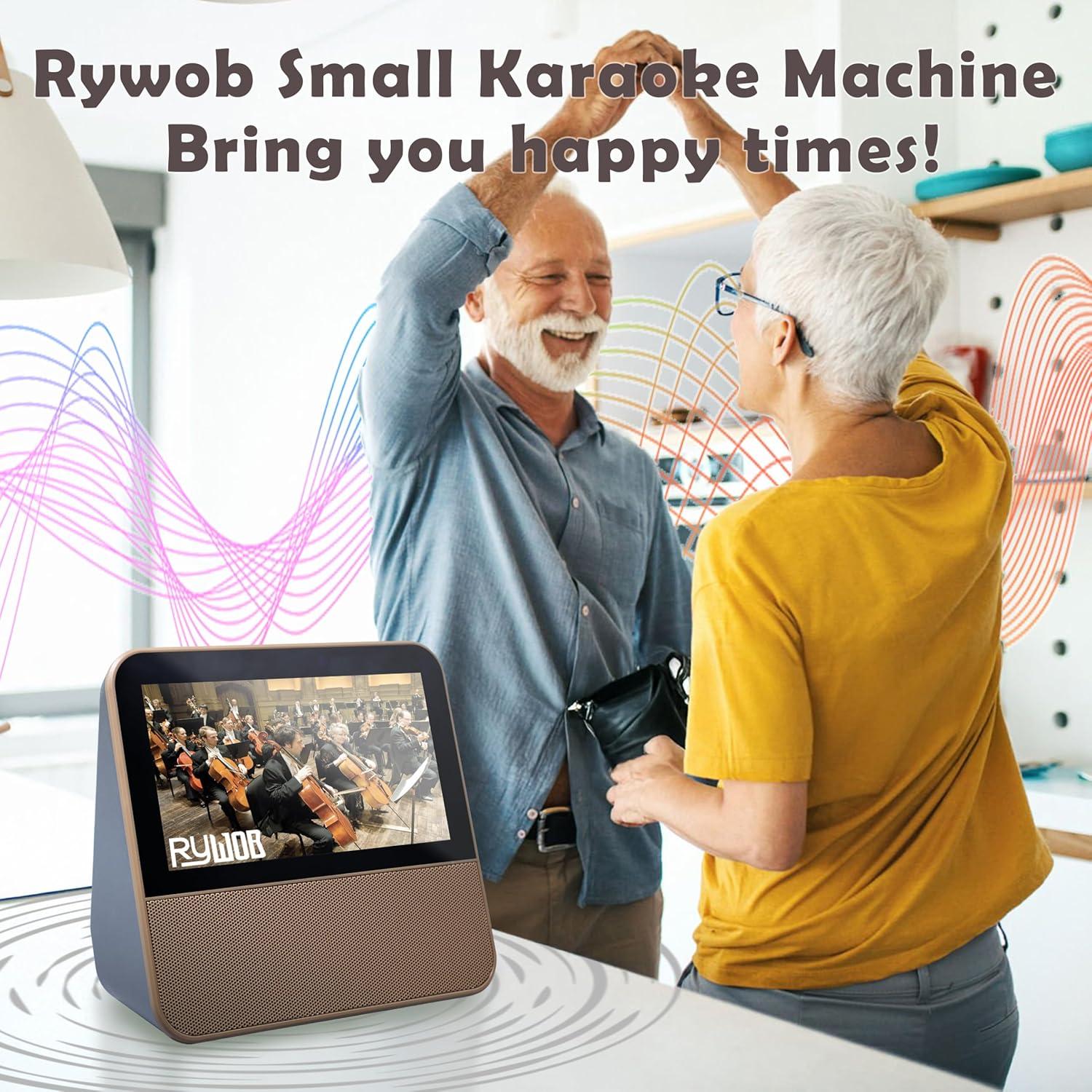 TV Portátil Rywob 7" HD Digital con Karaoke y Bluetooth