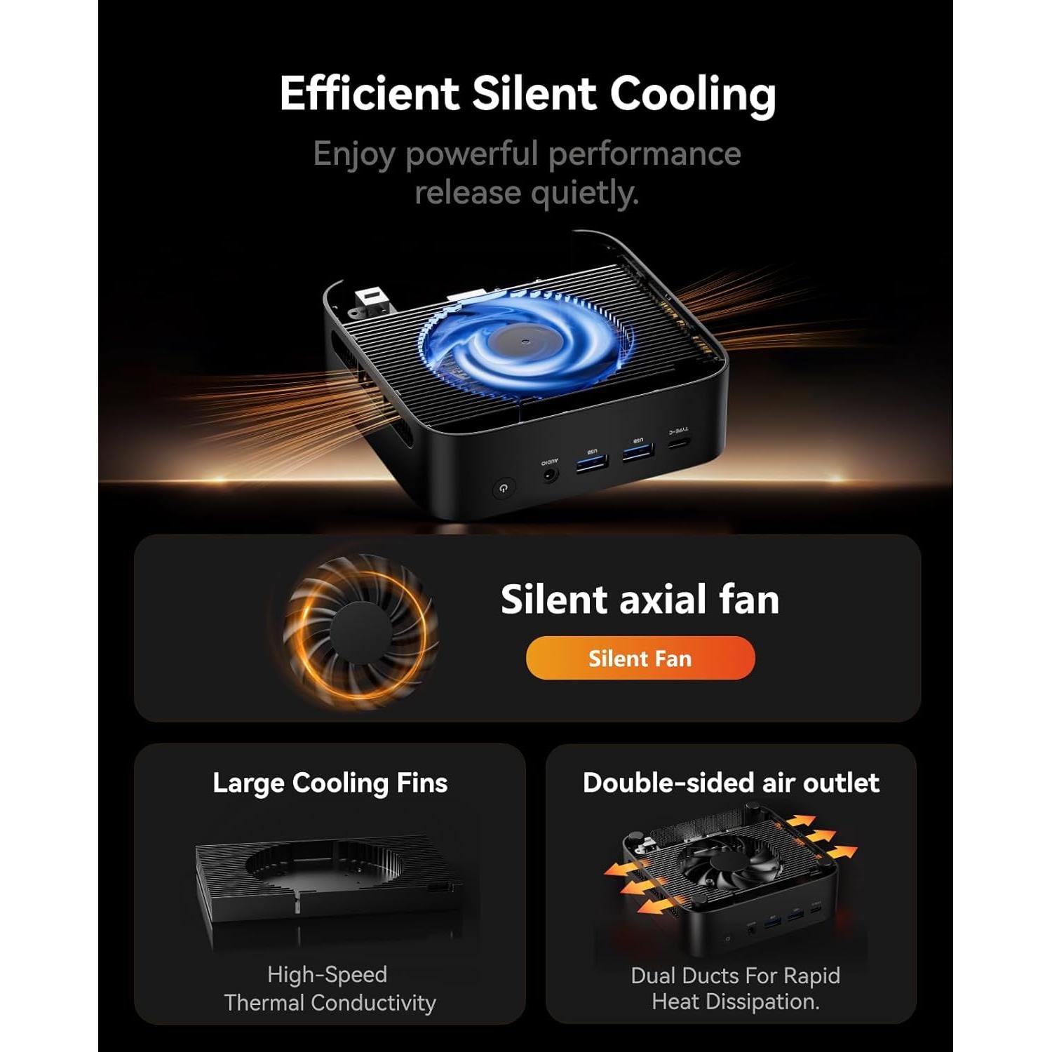 Mini PC ACEMAGICIAN K1 Ryzen 7 7730U 16GB RAM 512GB SSD 4K