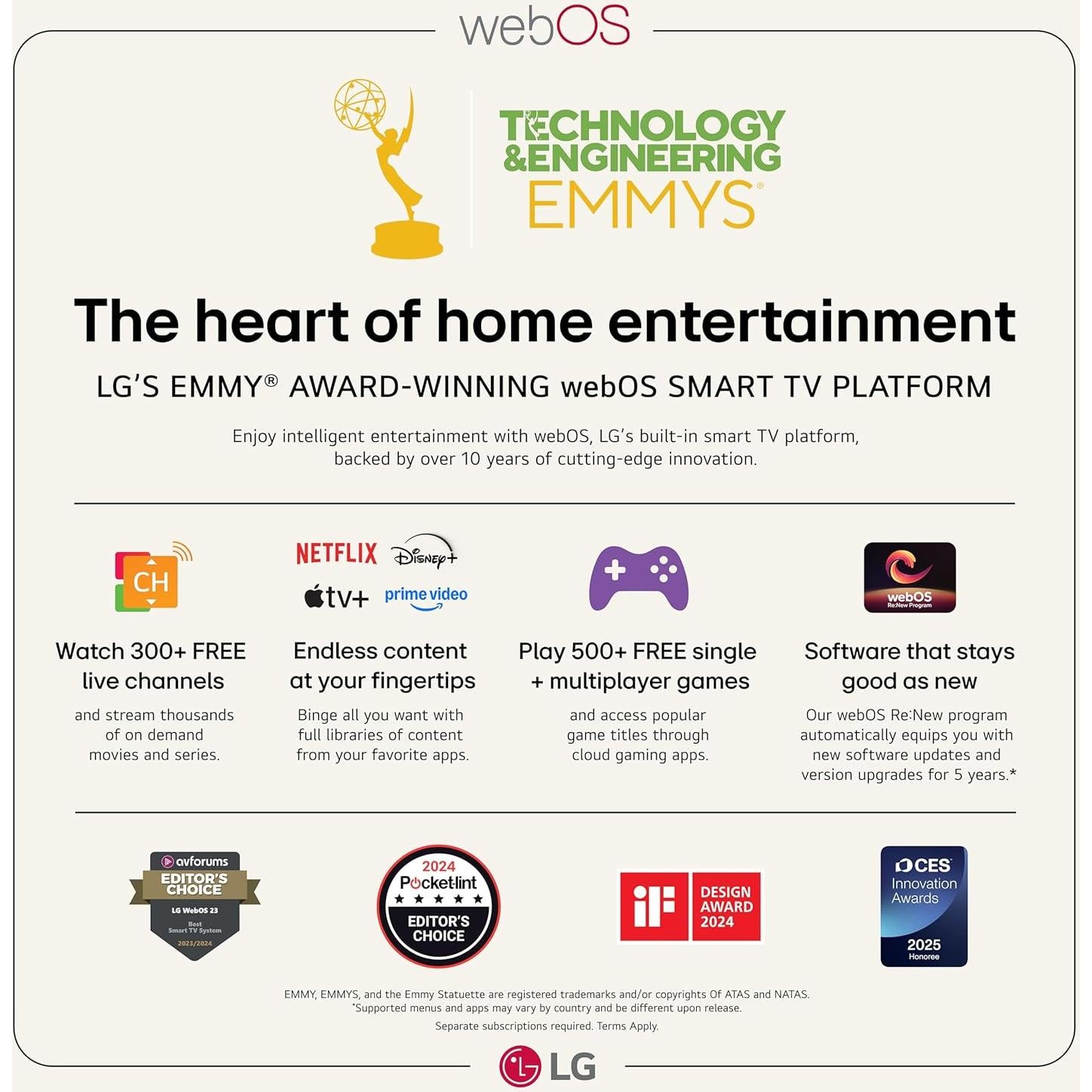 Televisor LG QNED evo AI 4K Mini LED 165 cm Dolby Atmos