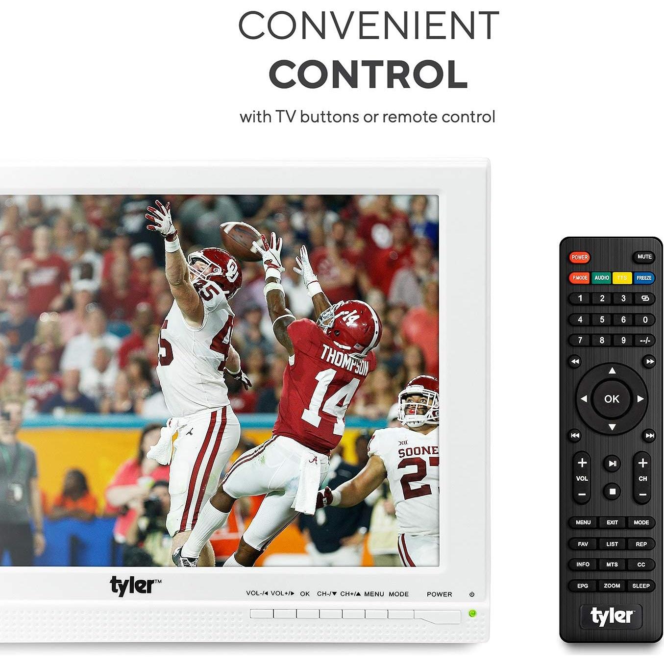 Televisor portátil LCD Tyler TTV707-13 13.3" 1080P con batería