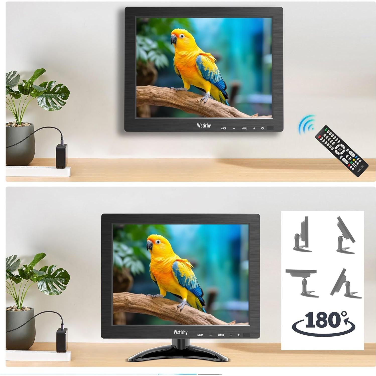 Monitor Portátil Wstirhy 9.7" 1024x768 HDMI VGA USB