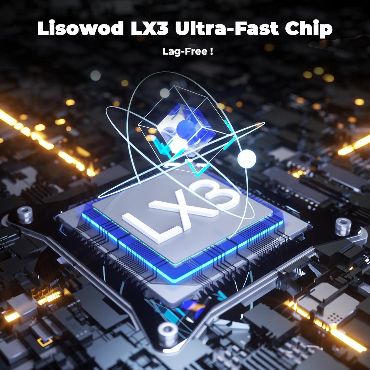 Proyector Portátil Lisowod L03Pro 1080P WiFi Bluetooth 1000 ANSI