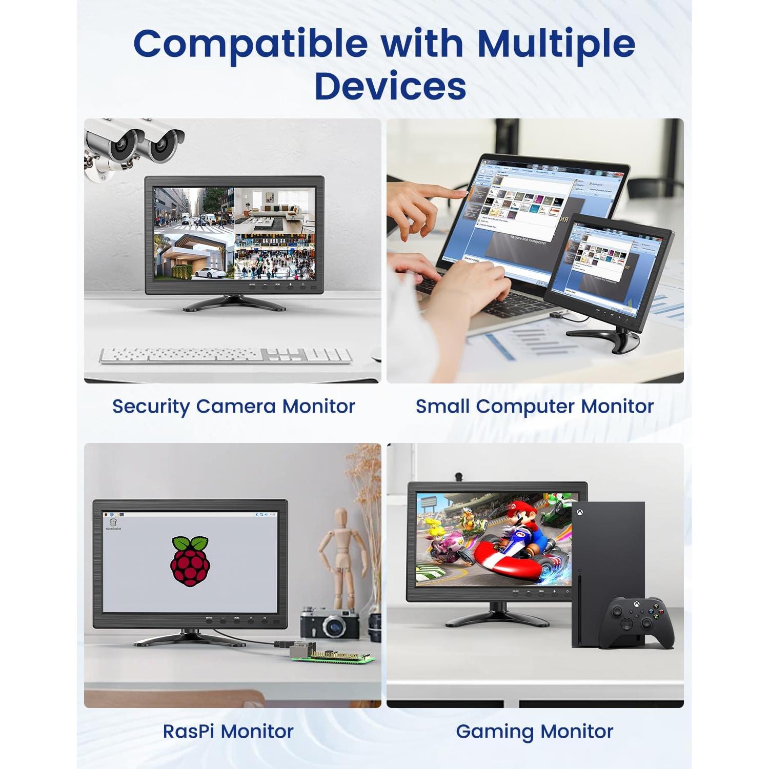 Monitor de Seguridad Eyoyo 10" Táctil HDMI 1366x768 Altavoces
