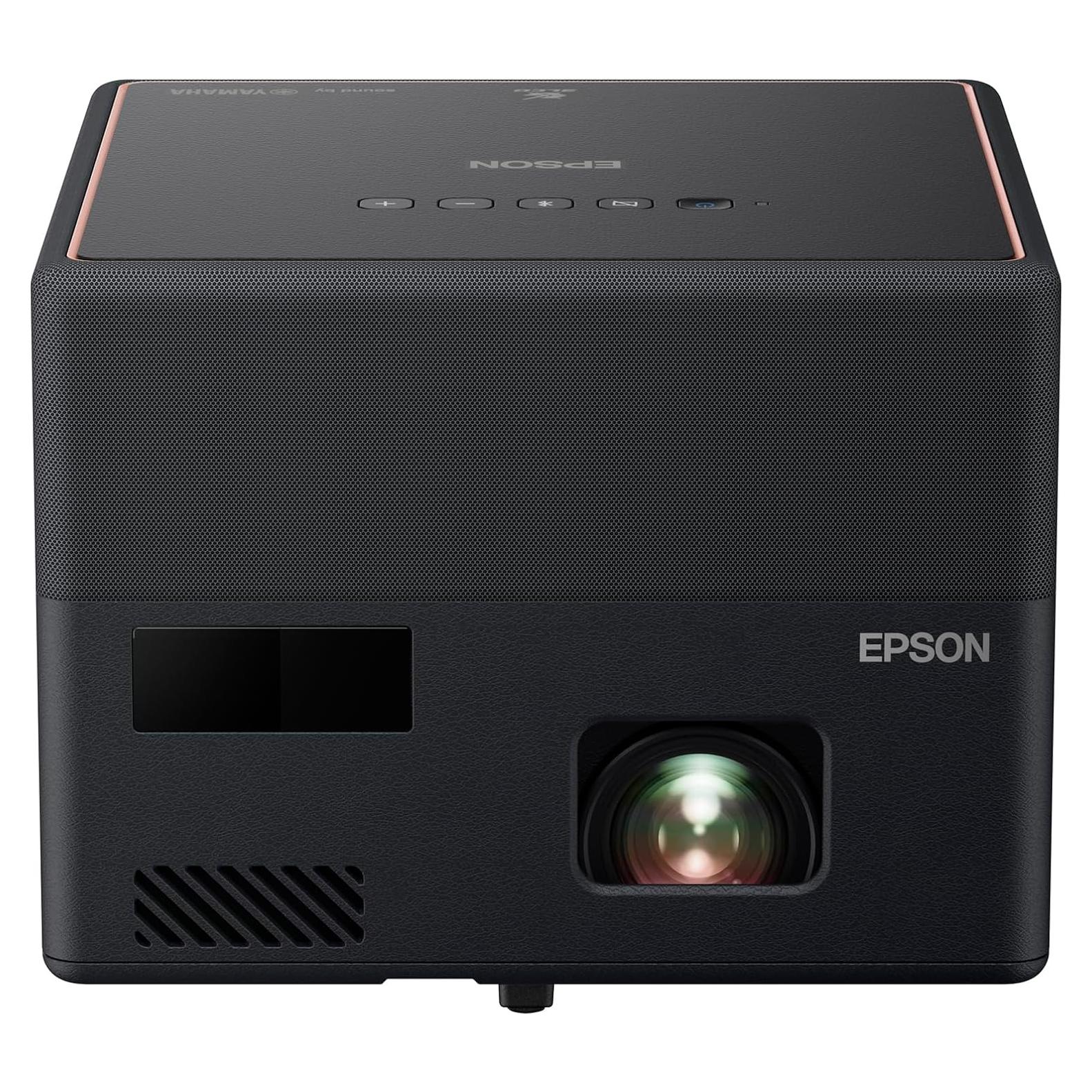 Proyector Láser Epson EpiqVision Mini EF12, Full HD 1080p, 1000 lúmenes, Android TV, Sonido Yamaha