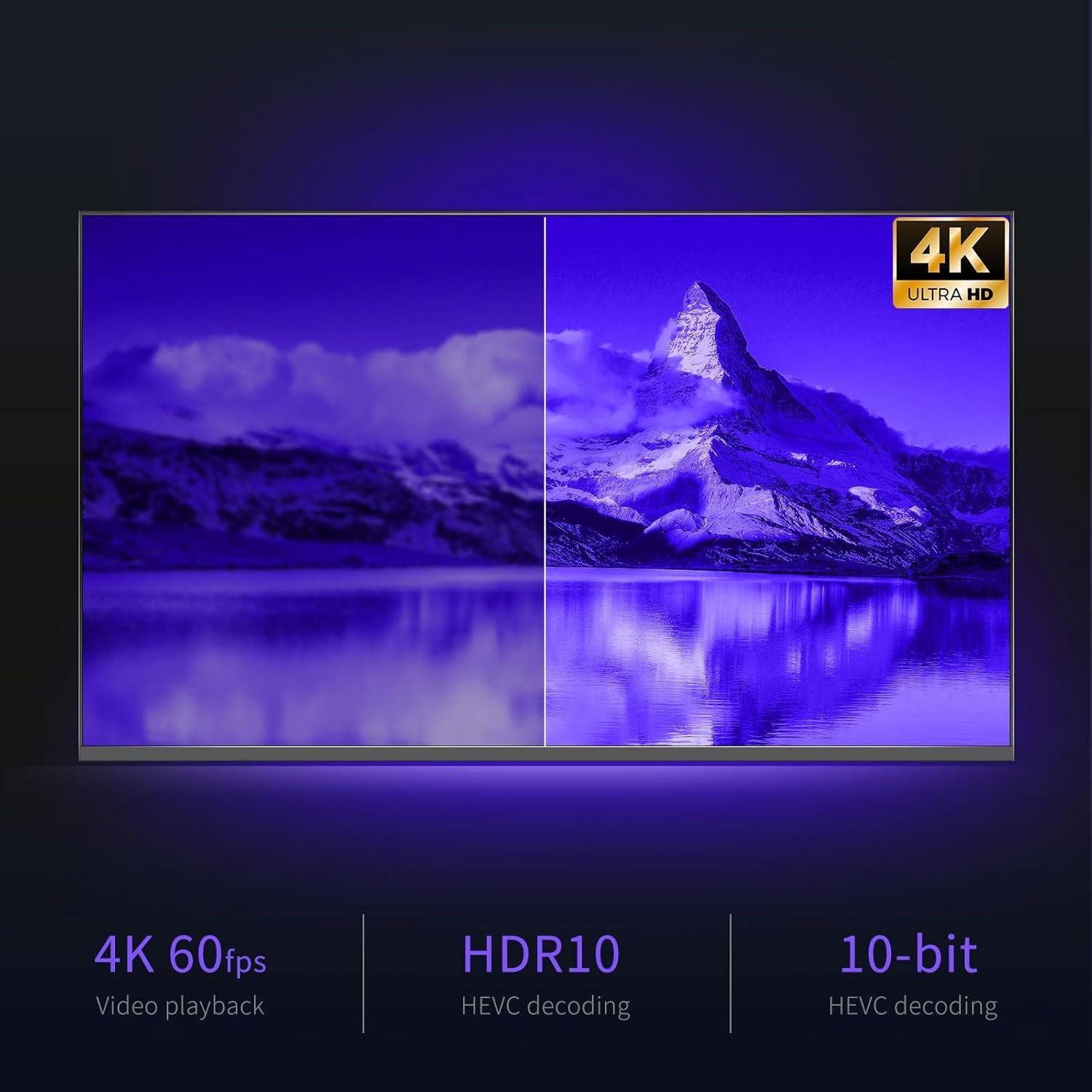 Reproductor Android TV Geniatech APC390K 4K UHD 2GB RAM 16GB ROM