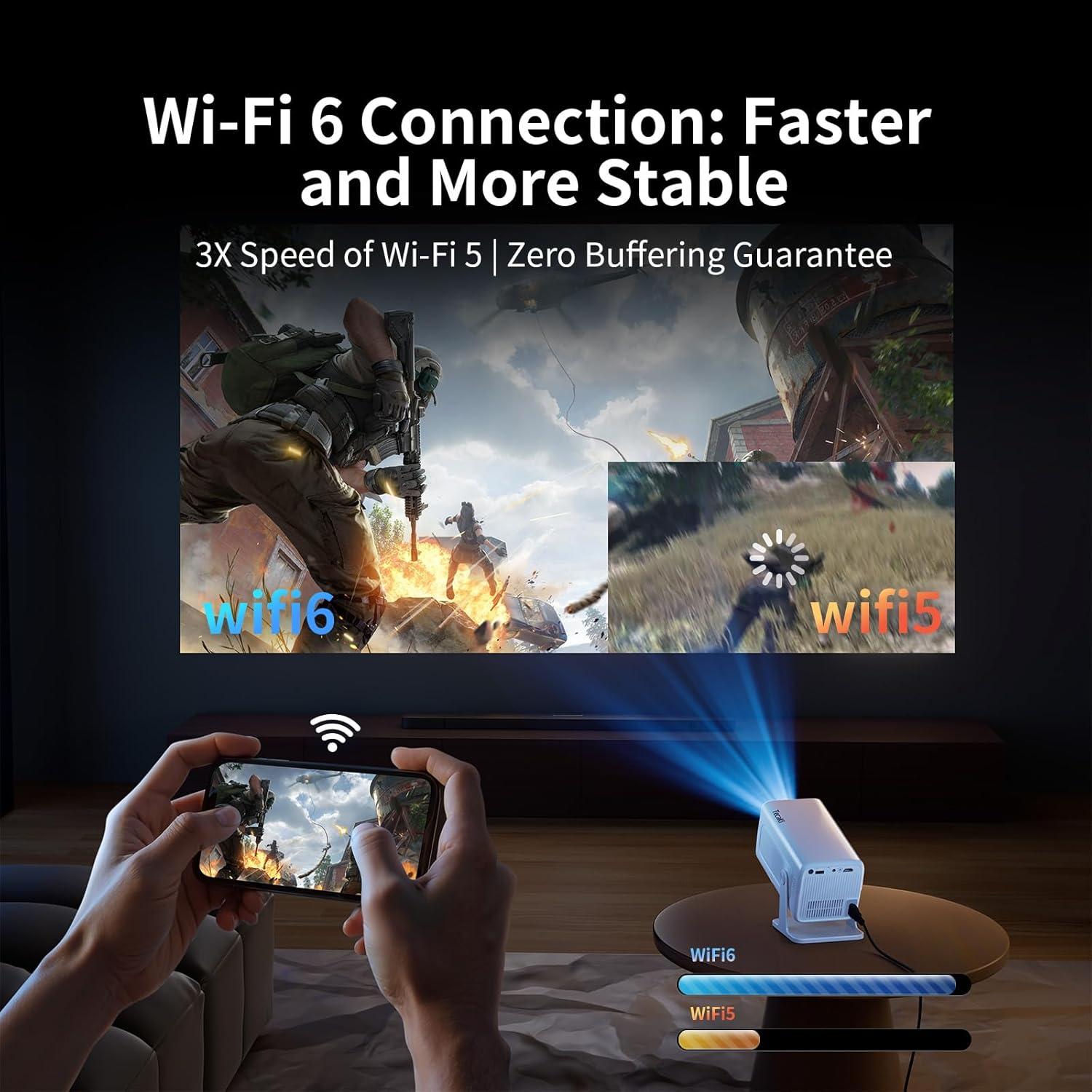 Mini Proyector Portátil Tecaki X3 4K Full HD WiFi Bluetooth