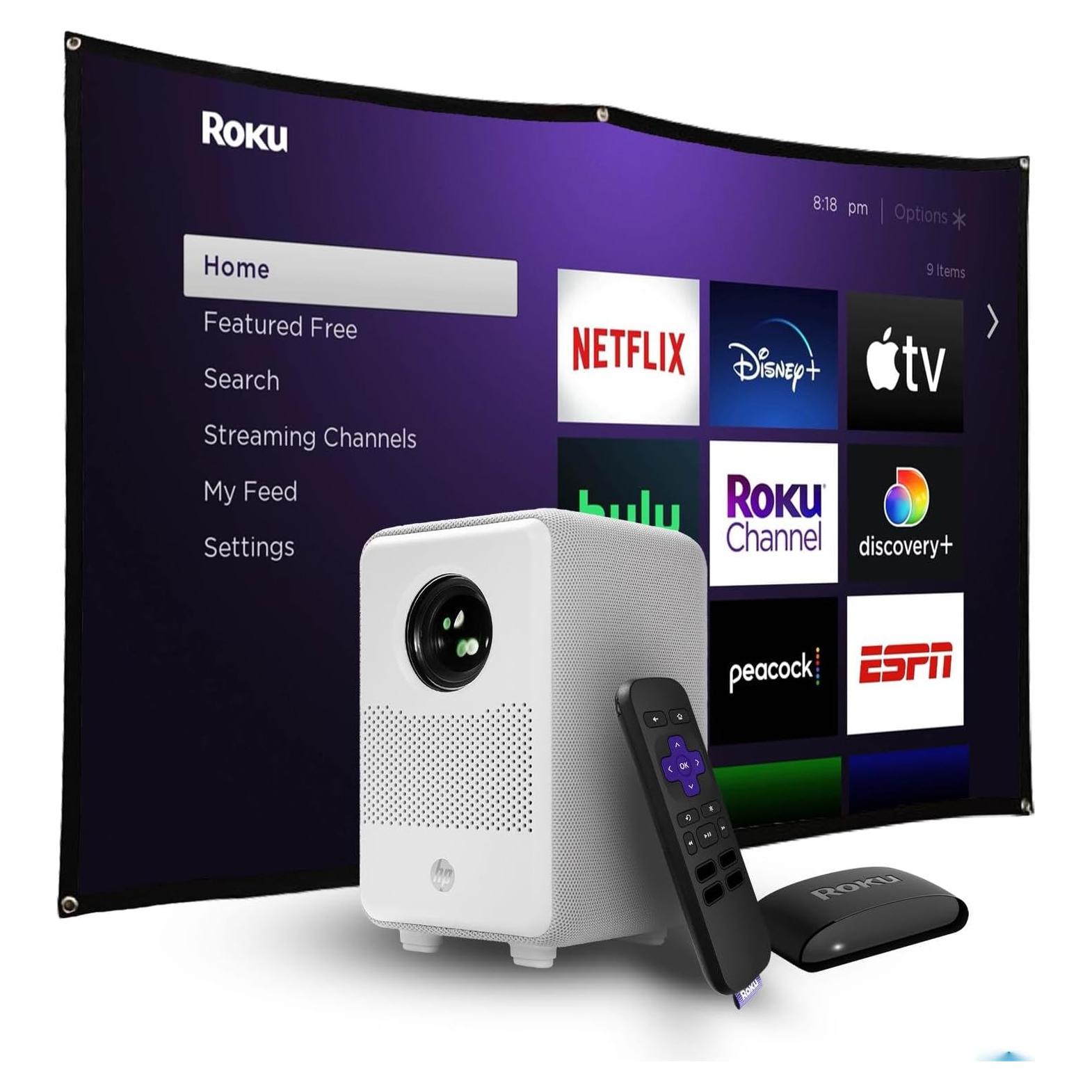 Proyector HP CC200 3en1 Full HD 1080p con pantalla 84"