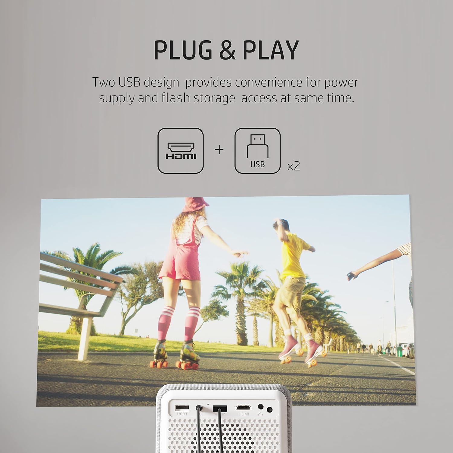 Proyector HP CC200 3en1 Full HD 1080p con pantalla 84"