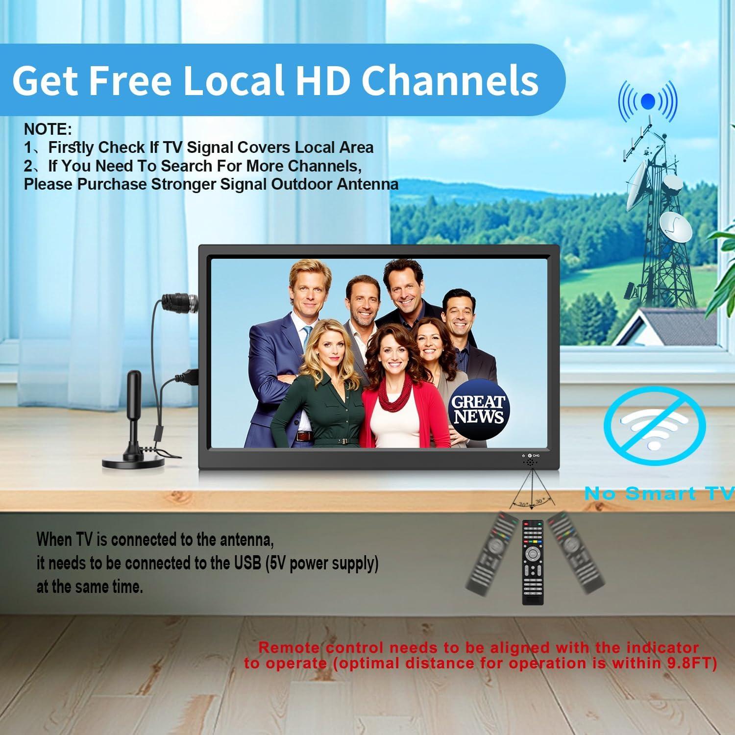 Televisor Pequeño Feihe 15.6" HD Portátil con Sintonizador