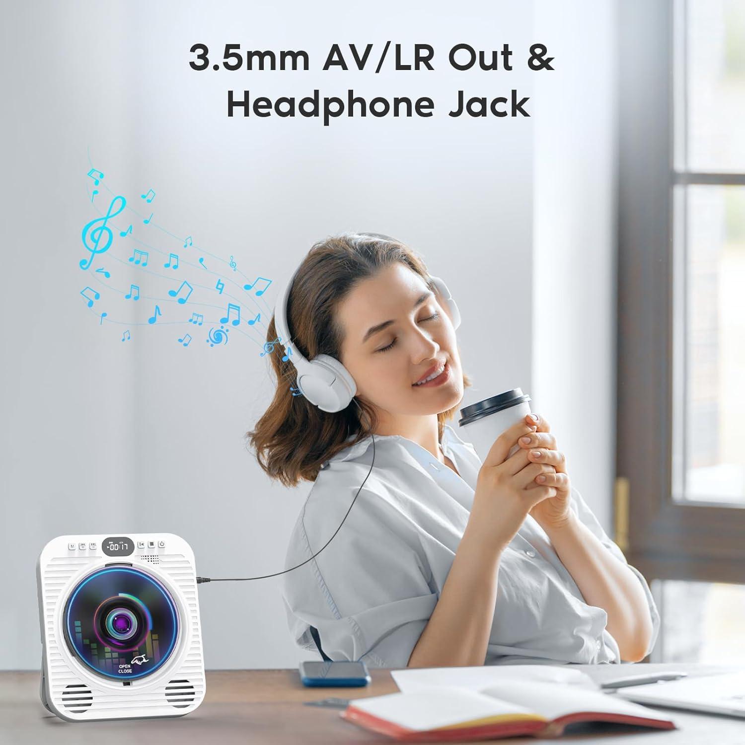 Reproductor de CD/DVD Ceihoit DVD-918 Bluetooth 5.3 1080P