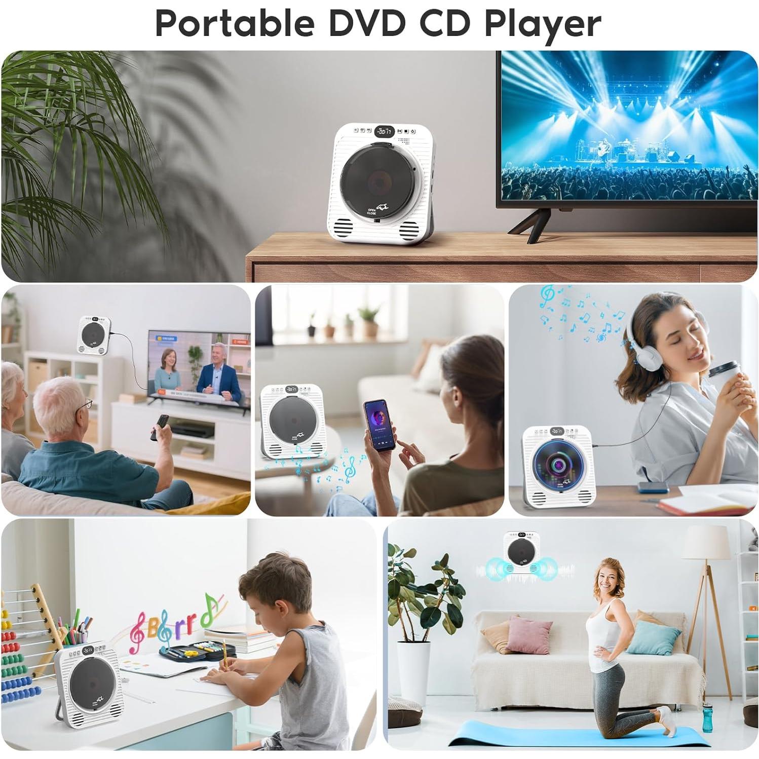Reproductor de CD/DVD Ceihoit DVD-918 Bluetooth 5.3 1080P
