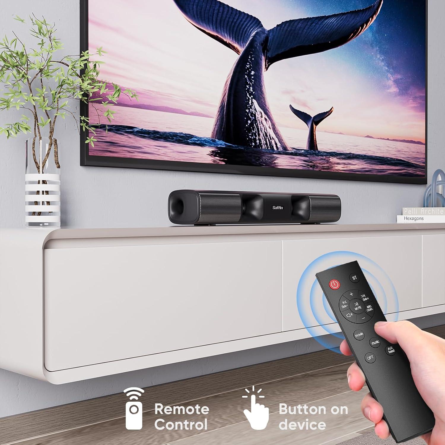 Barra de Sonido Saiyin DS6301H Pro 50W Bluetooth 5.3 43.18cm