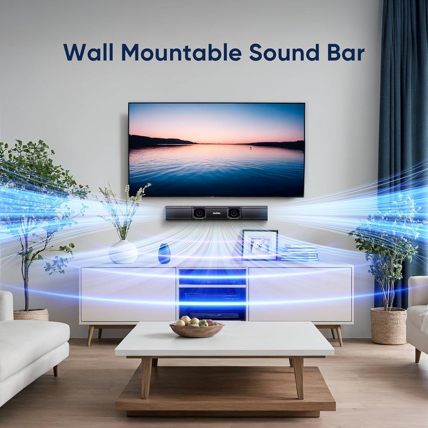 Barra de Sonido Saiyin DS6301H Pro 50W Bluetooth 5.3 43.18cm