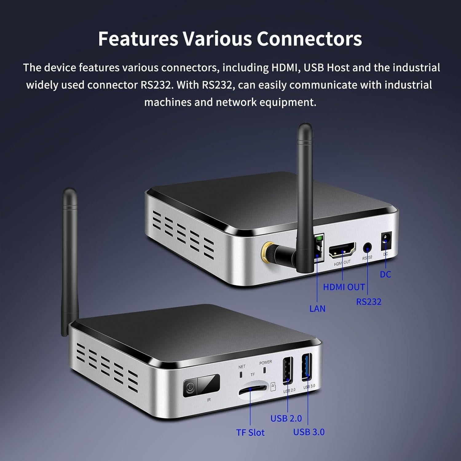 Geniatech Smart TV Box Android 11 4K HDMI 2GB RAM 8GB ROM