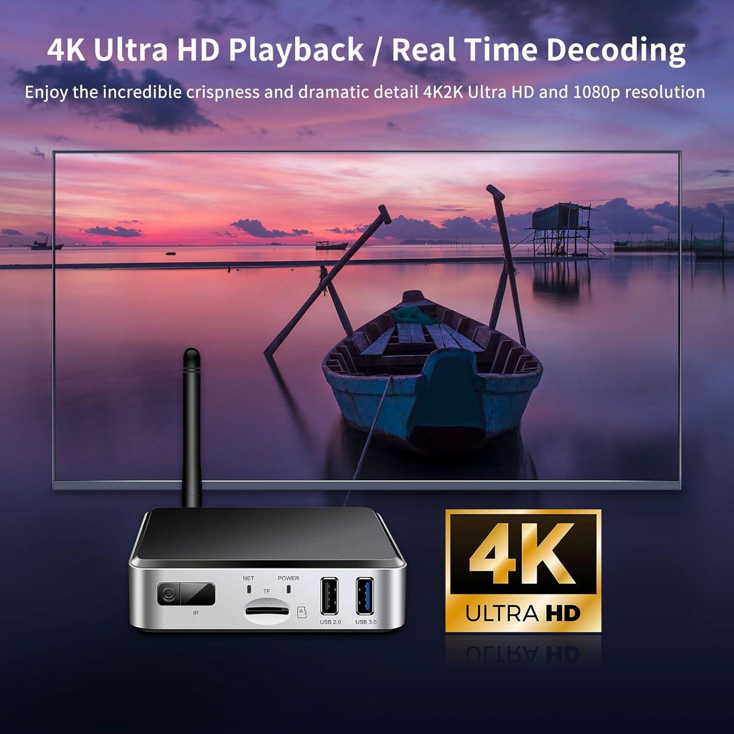 Geniatech Smart TV Box Android 11 4K HDMI 2GB RAM 8GB ROM