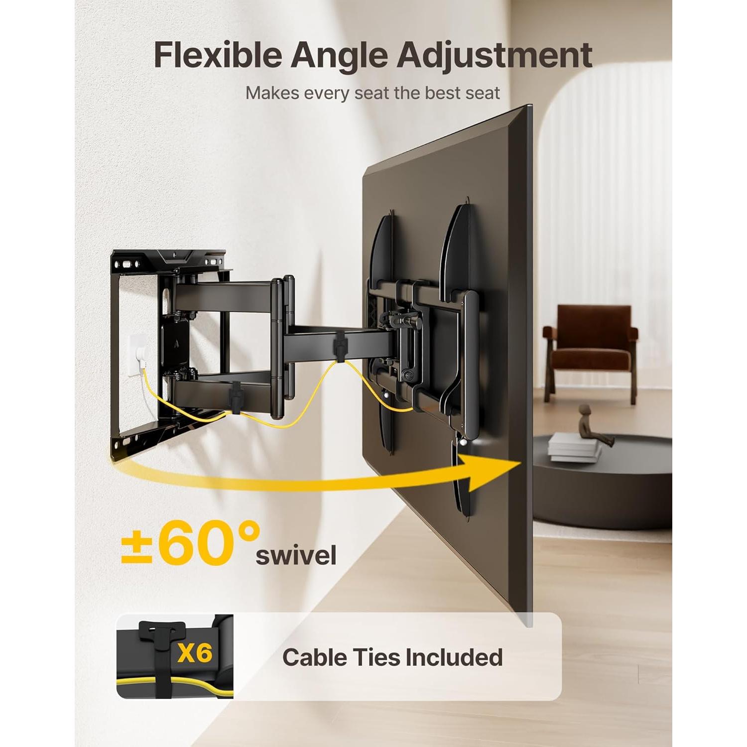 Soporte de Pared para TV monTEK 37-90" Alta Resistencia