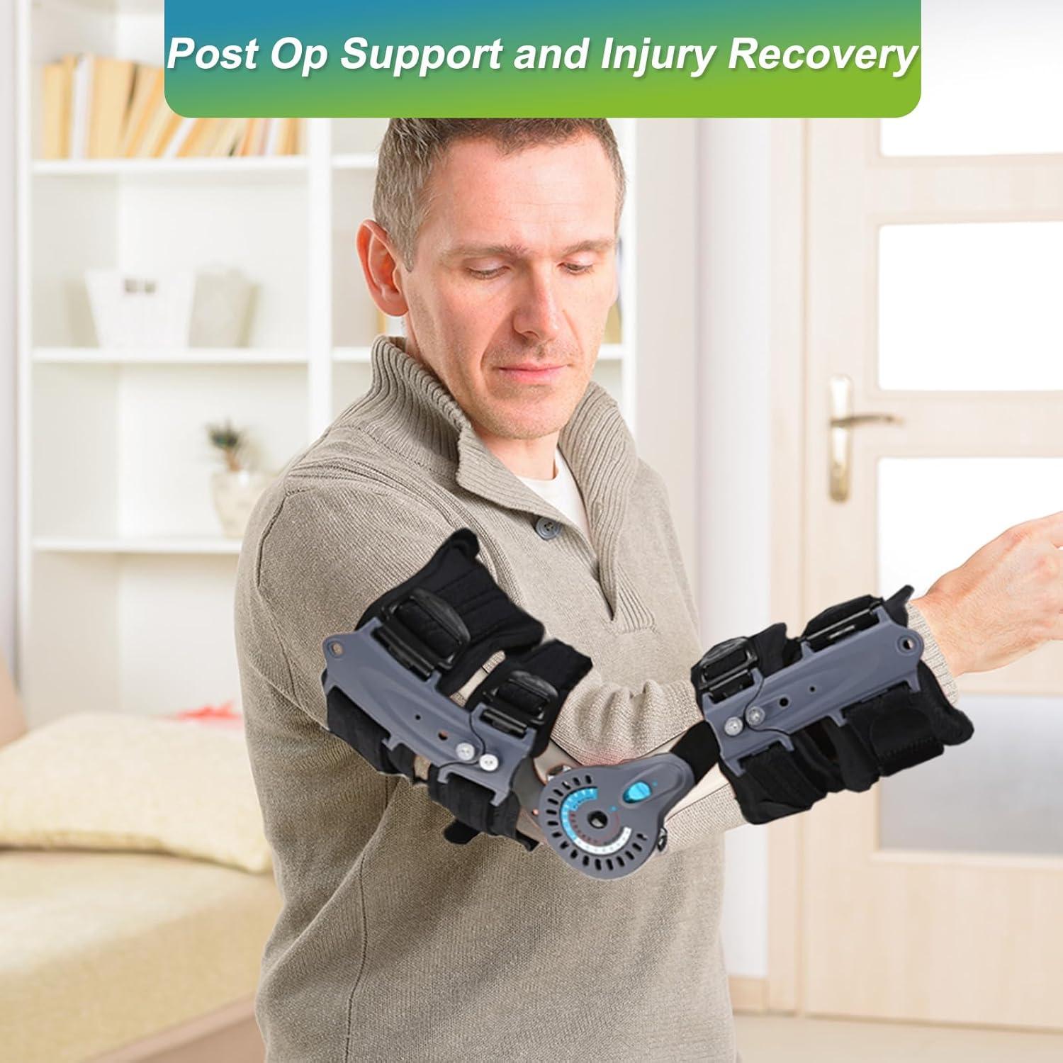 Soporte de Codo Articulado Komzer Ajustable Post OP para Brazo Derecho