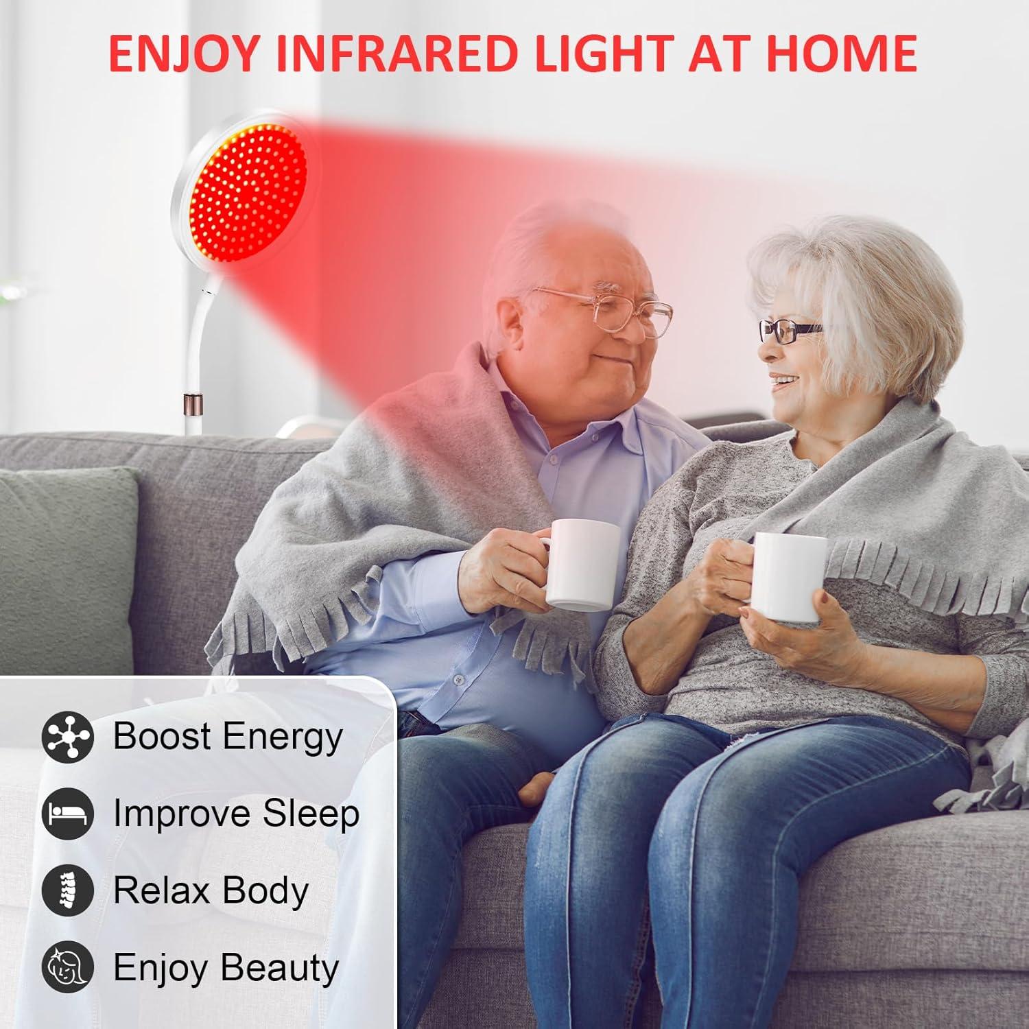 Lámpara de Terapia de Luz Roja 940nm 100 LEDs con Temporizador