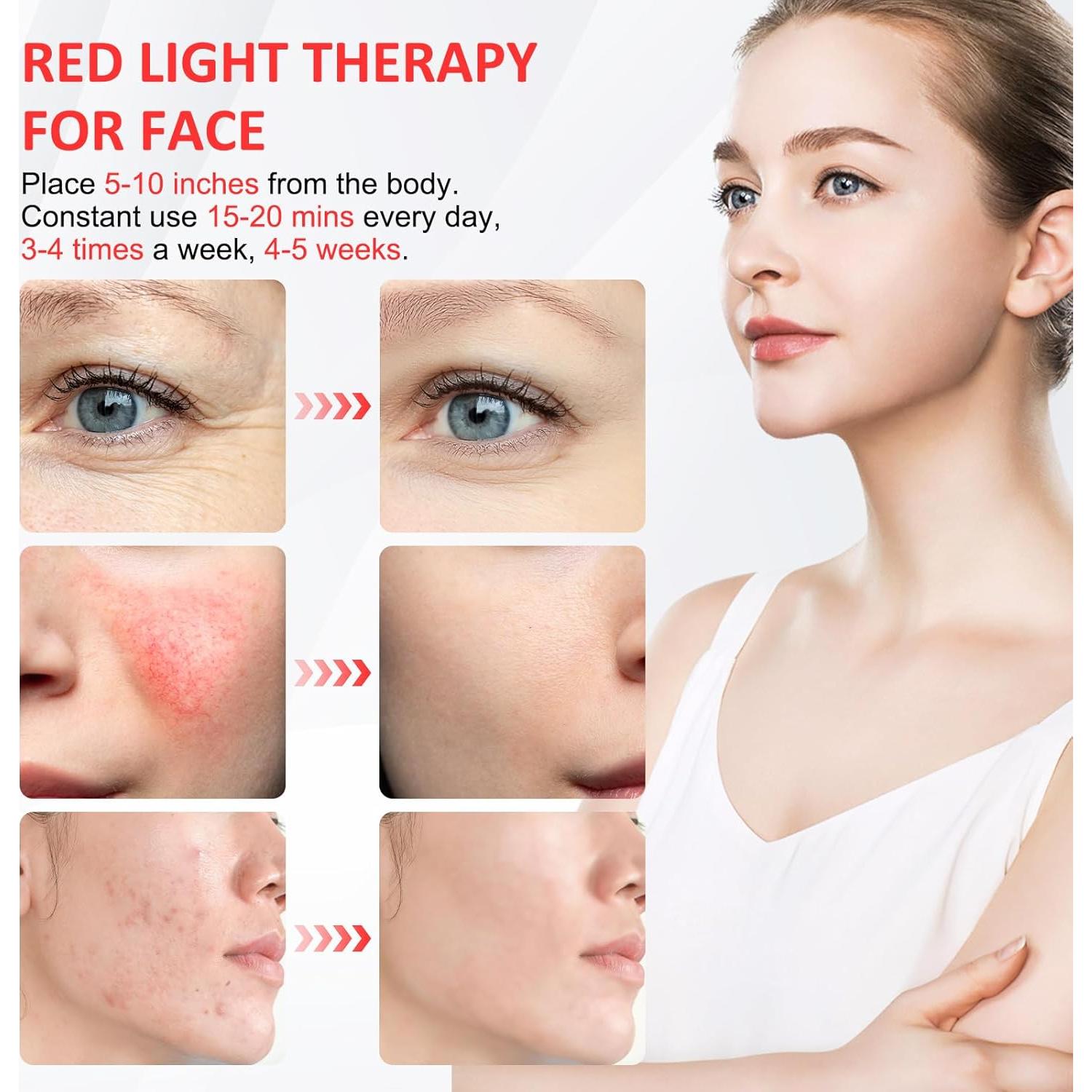 Lámpara de Terapia de Luz Roja 940nm 100 LEDs con Temporizador