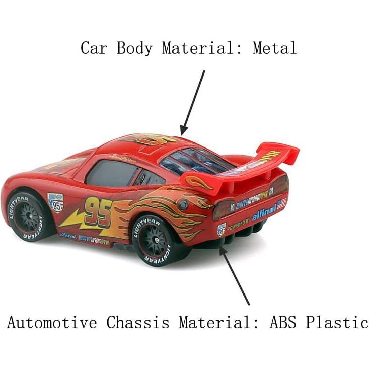 Set de Juguetes de Coches McQueen Metal Diecast 10 Piezas