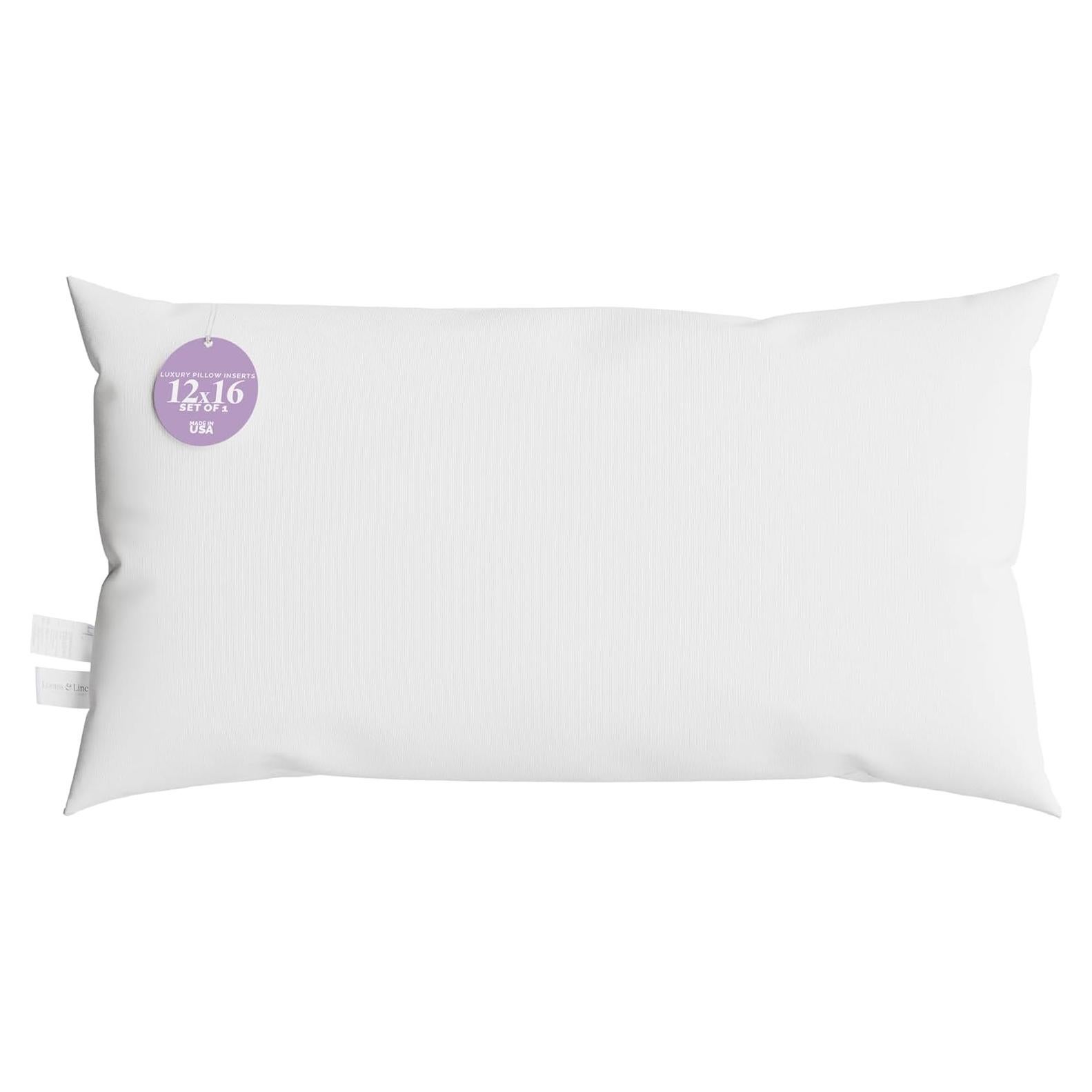 Inserto de Almohada Lumbar 12x16" Looms y Linens - Hipoalergénico